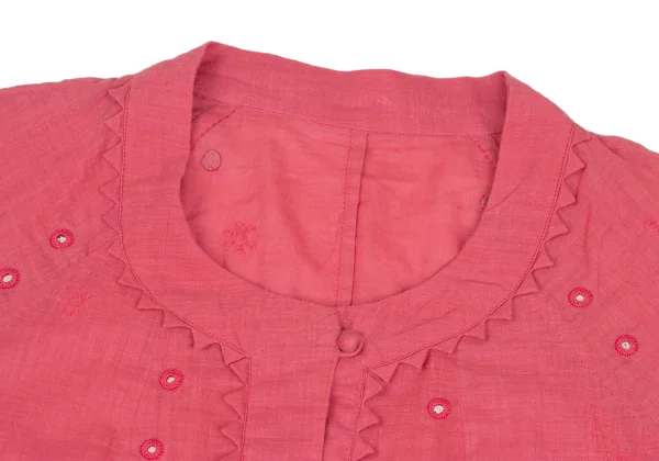 ISSEY MIYAKE HaaT Jagged Cutting Embroidered Blouse K-172900_004