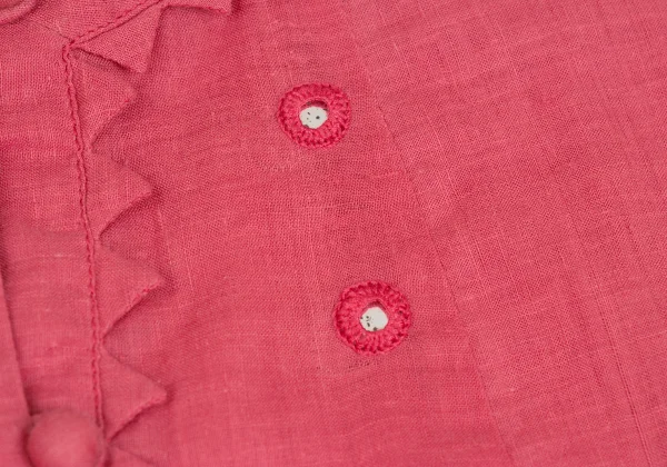 ISSEY MIYAKE HaaT Jagged Cutting Embroidered Blouse K-172900_007