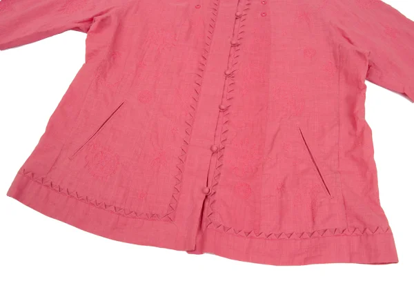 ISSEY MIYAKE HaaT Jagged Cutting Embroidered Blouse K-172900_010