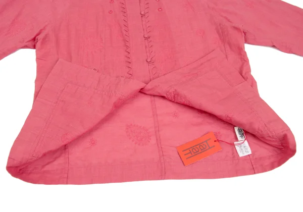 ISSEY MIYAKE HaaT Jagged Cutting Embroidered Blouse K-172900_013