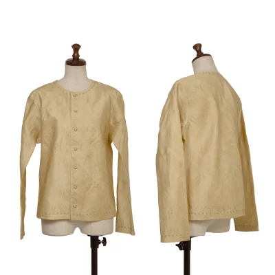 ISSEY MIYAKE HaaT Silk Button Design Blouse