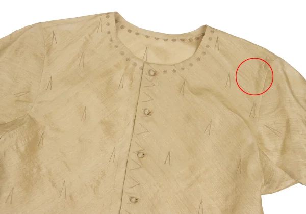 ISSEY MIYAKE HaaT Silk Button Design Blouse K-172902_003