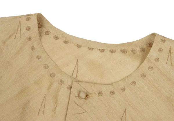 ISSEY MIYAKE HaaT Silk Button Design Blouse K-172902_005