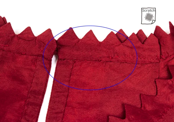イッセイミヤケハートISSEY MIYAKE HaaT シルクギザギザカッティング