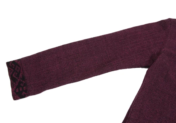 ISSEY MIYAKE HaaT Zigzag Neck Wool Dress K-172906_005