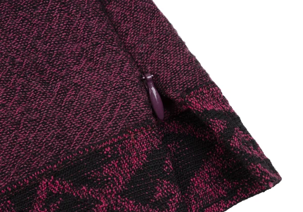 ISSEY MIYAKE HaaT Zigzag Neck Wool Dress K-172906_010