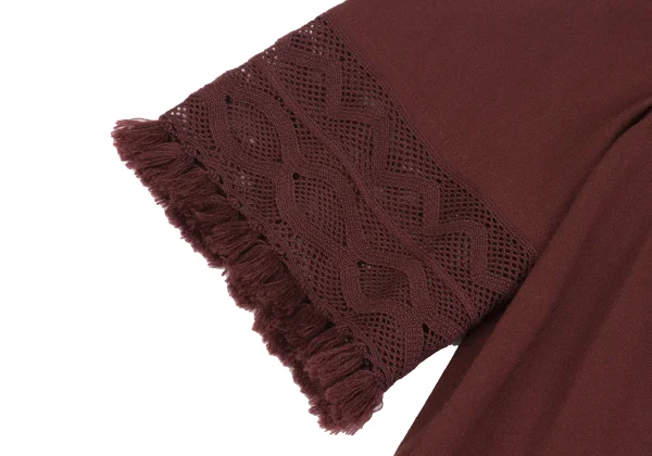 ISSEY MIYAKE HaaT Fringe Lace Mock Neck Dress  K-172907_006