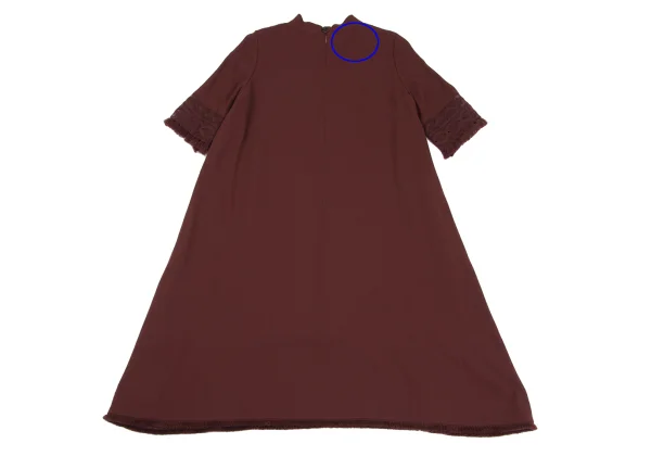 ISSEY MIYAKE HaaT Fringe Lace Mock Neck Dress  K-172907_011