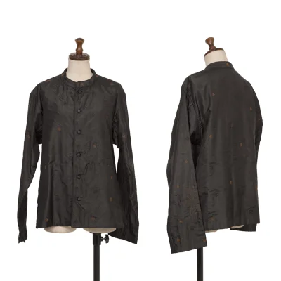 ISSEY MIYAKE HaaT Silk Floral Embroidery Jacket