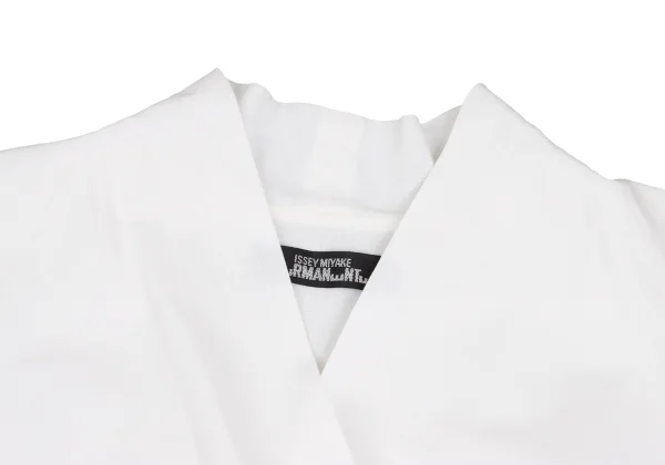 ISSEY MIYAKE PERMANENTE Cotton Drape Wrap-Front Blouse K-172917_004