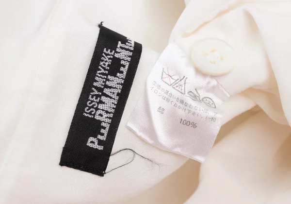 ISSEY MIYAKE PERMANENTE Cotton Drape Wrap-Front Blouse K-172917_017