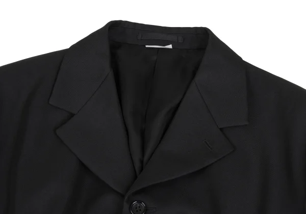 COMME des GARCONS HOMME PLUS Poly Gaba Gathered Military Jacket K-172920_003