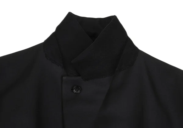 COMME des GARCONS HOMME PLUS Poly Gaba Gathered Military Jacket K-172920_005