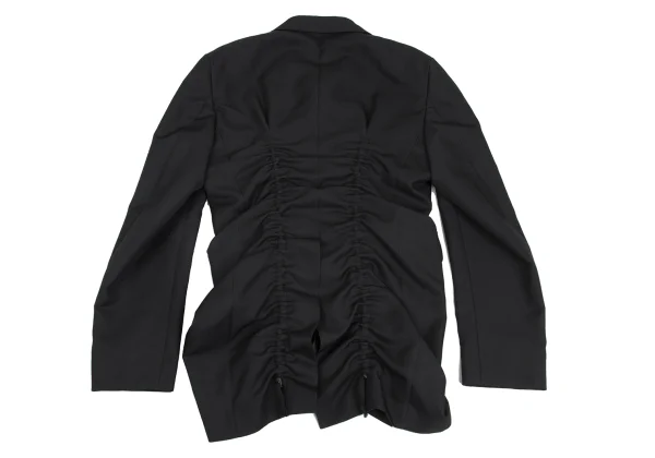 COMME des GARCONS HOMME PLUS Poly Gaba Gathered Military Jacket K-172920_014