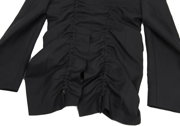 COMME des GARCONS HOMME PLUS Poly Gaba Gathered Military Jacket K-172920_015
