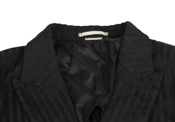 COMME des GARCONS HOMME PLUS Stripe Dot Weave Cutaway Jacket K-172921_003