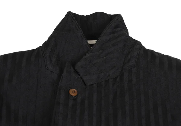 COMME des GARCONS HOMME PLUS Stripe Dot Weave Cutaway Jacket K-172921_005