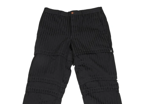 COMME des GARCONS HOMME PLUS Stripe Dot Weave Studded Pants K-172922_002