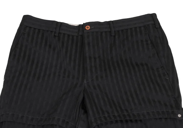 COMME des GARCONS HOMME PLUS Stripe Dot Weave Studded Pants K-172922_003