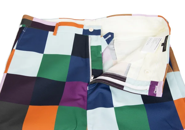 COMME des GARCONS HOMME PLUS Colorful Block Dropped Crotch Pants K-172925_006