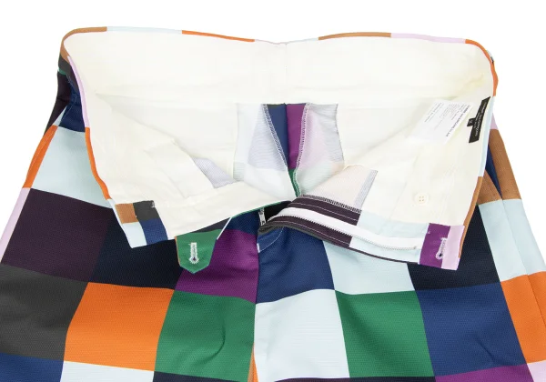 COMME des GARCONS HOMME PLUS Colorful Block Dropped Crotch Pants K-172925_007