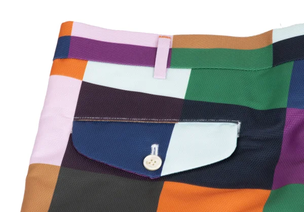 COMME des GARCONS HOMME PLUS Colorful Block Dropped Crotch Pants K-172925_012