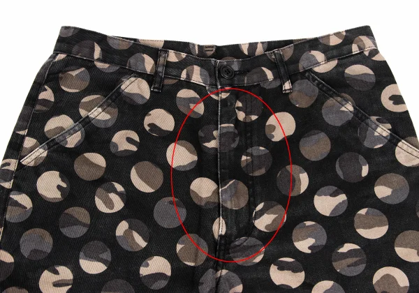 COMME des GARCONS HOMME PLUS Camouflage Dot Double Cropped Pants K-172926_004