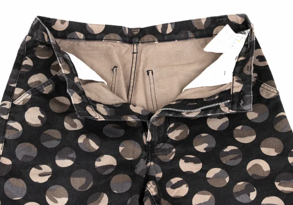 COMME des GARCONS HOMME PLUS Camouflage Dot Double Cropped Pants K-172926_008