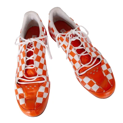Y-3 BYERLY LACE Check Leather Sneakers