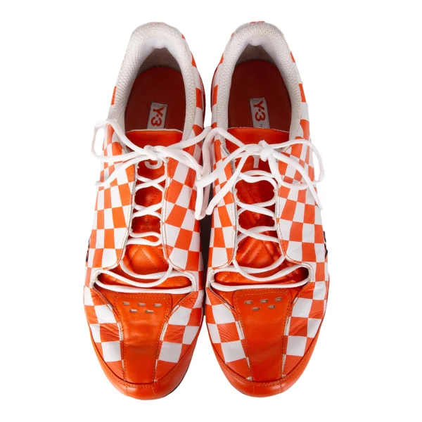 Y-3 BYERLY LACE Check Leather Sneakers K-172933_002