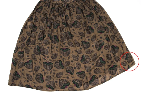 Y's Rayon Botanical Print Wrap Skirt K-172935_006