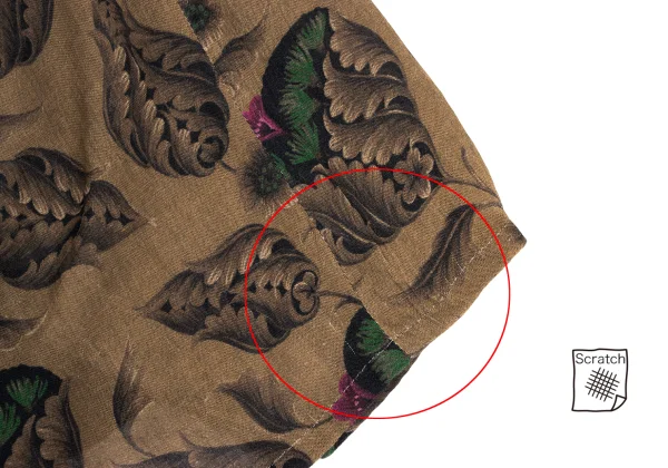 Y's Rayon Botanical Print Wrap Skirt K-172935_007