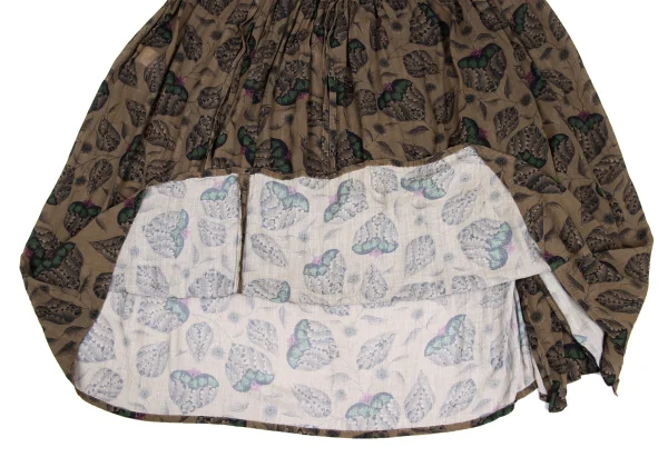 Y's Rayon Botanical Print Wrap Skirt K-172935_008