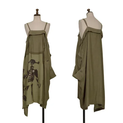 Y's Rayon Clown Print Cami Dress