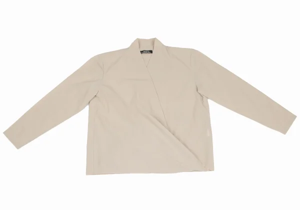 ISSEY MIYAKE PERMANENTE Cotton Drape Wrap-Front Blouse K-172937_002
