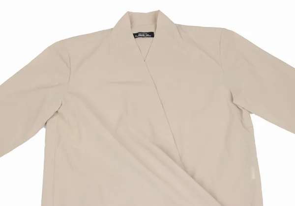 ISSEY MIYAKE PERMANENTE Cotton Drape Wrap-Front Blouse K-172937_003