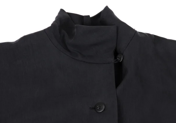 ISSEY MIYAKE PERMANENTE Silk Open Collar Shirt K-172938_004