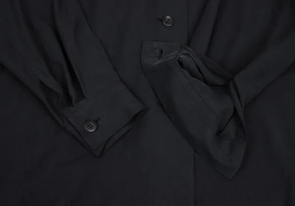 ISSEY MIYAKE PERMANENTE Silk Open Collar Shirt K-172938_009