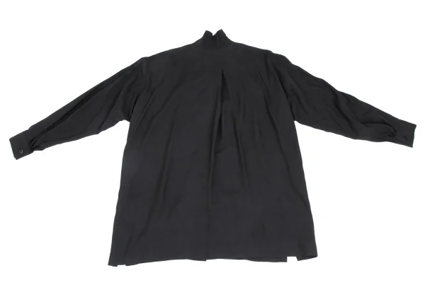 ISSEY MIYAKE PERMANENTE Silk Open Collar Shirt K-172938_012