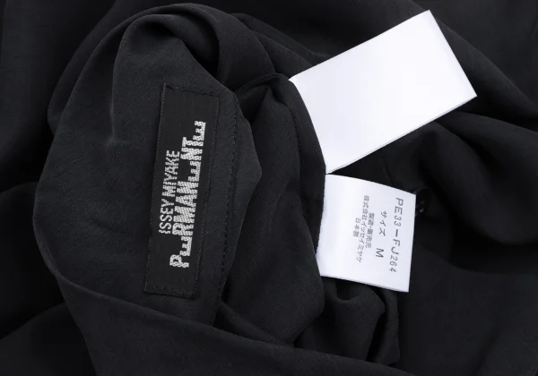 ISSEY MIYAKE PERMANENTE Silk Open Collar Shirt K-172938_015