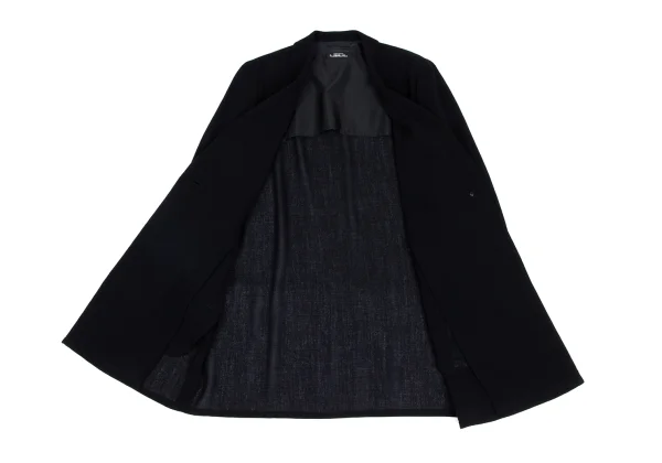 ISSEY MIYAKE PERMANENTE Summer Wool Single Button Long Jacket K-172941_011