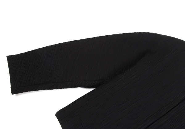 ISSEY MIYAKE PERMANENTE Cotton Ribbed-Design Padded Collarless Jacket K-172942_006