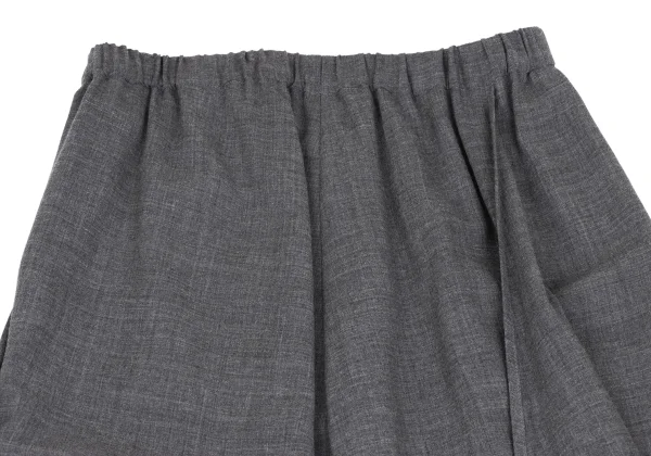 ISSEY MIYAKE PERMANENTE Wool Drape Hem Skirt K-172946_003