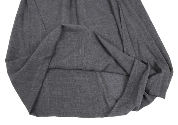 ISSEY MIYAKE PERMANENTE Wool Drape Hem Skirt K-172946_007