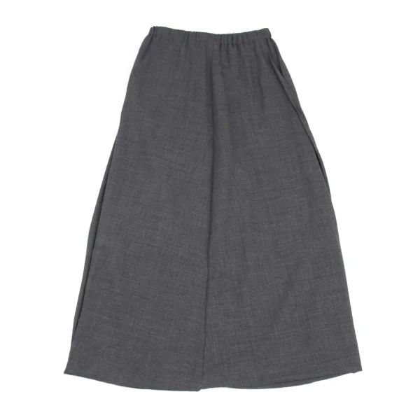 ISSEY MIYAKE PERMANENTE Wool Drape Hem Skirt K-172946_008