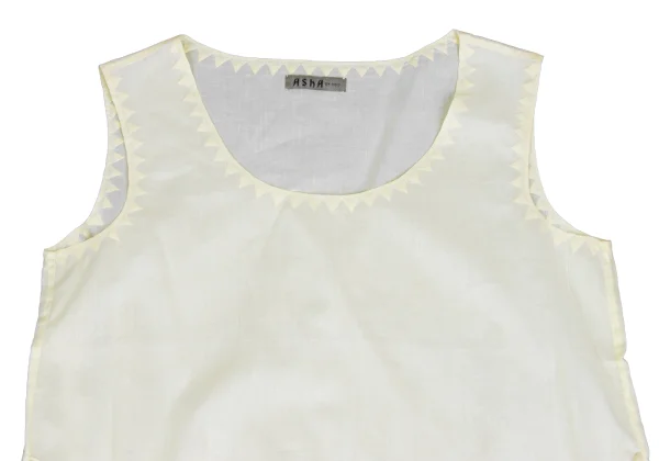 ASHA BY MDS Zigzag Trim Cord Design Sleeveless Top K-172948_003