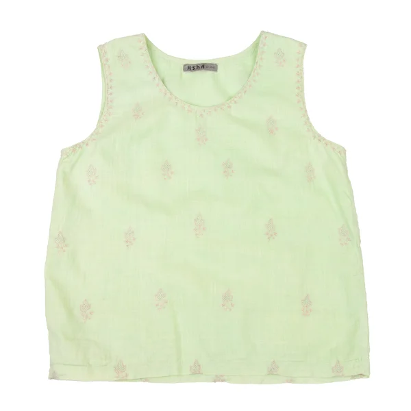 ASHA BY MDS Cotton Embroidery Sleeveless Top K-172951_002