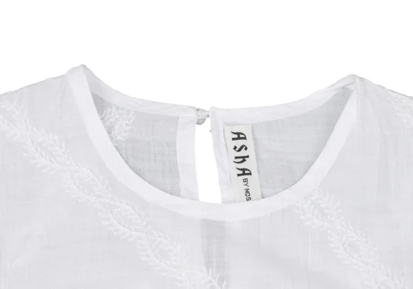 ASHA BY MDS Bias Embroidery Striped Sleeveless Top K-172953_005