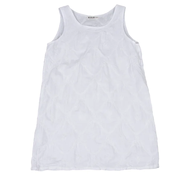 ASHA BY MDS Embroidered Cotton Sleeveless Top K-172954_002