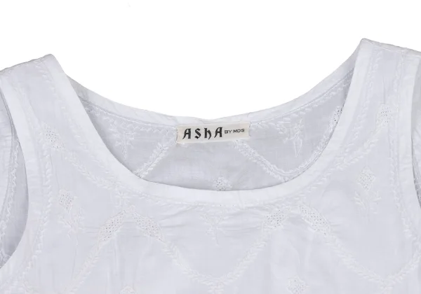 ASHA BY MDS Embroidered Cotton Sleeveless Top K-172954_005